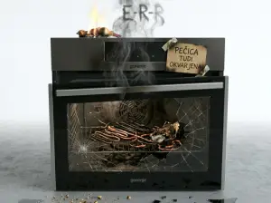 okvarjena pečica obrezana